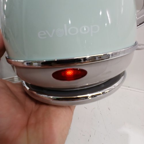 EVOLOOP ELECTRIC TEA KETTLE WITH AUTO SHUT OFF - 1L - 1500W - GREEN (MODEL: JK-1560) image 2