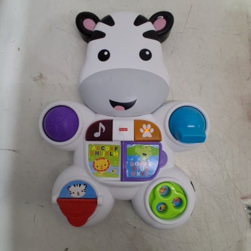 FISHER-PRICE LEARN-WITH-ME ZEBRA WALKER INTERACTIVE TOY *FRENCH VERSION* - MULTICOLOR image 2