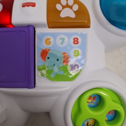 FISHER-PRICE LEARN-WITH-ME ZEBRA WALKER INTERACTIVE TOY *FRENCH VERSION* - MULTICOLOR image 5