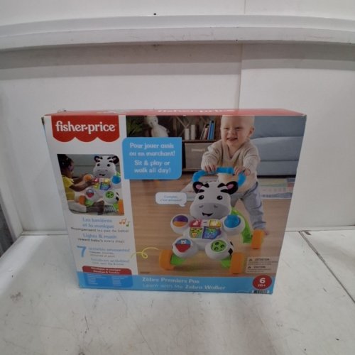 FISHER-PRICE LEARN-WITH-ME ZEBRA WALKER INTERACTIVE TOY *FRENCH VERSION* - MULTICOLOR image 6