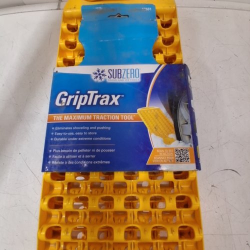 2PK SUBZERO GRIPTRAX TRACTION MAT - 8" X 25" - YELLOW image 2