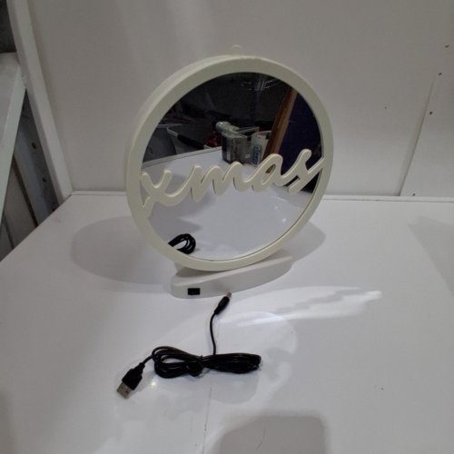 INFINITY TUNNEL LED CIRCLE DOUBLE SIDE MIRROR LIGHT - 10" - WHITE image 4