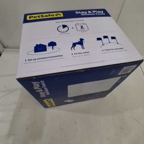 PETSAFE STAY + PLAY WIRELESS FENCE, COVERS UP TO 3/4 ACRE, FOR DOGS AND CATS OVER 2.3 KG, WATERPROOF AND RECHARGEABLE, WITH TONE AND STATIC STIMULATION (PIF00-13663) image 4