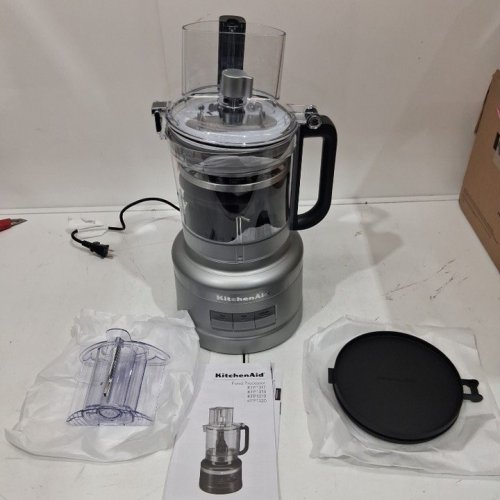 12PC KITCHENAID FOOD PROCESSOR WITH DICING KIT - 13 CUPS CAPACITY - SILVER (MODEL: KFP1319CU) image 2