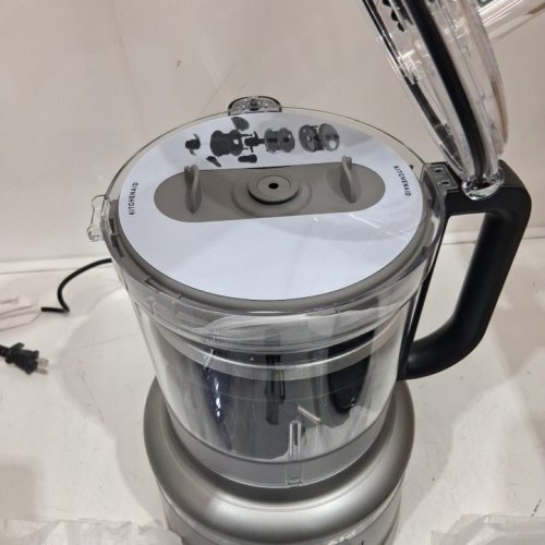 12PC KITCHENAID FOOD PROCESSOR WITH DICING KIT - 13 CUPS CAPACITY - SILVER (MODEL: KFP1319CU) image 3