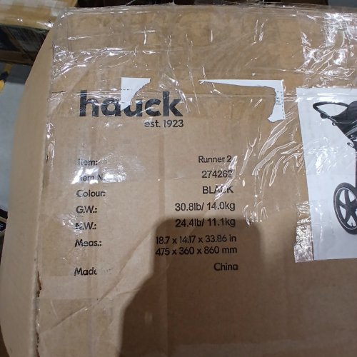 HAUCK RUNNER 2 JOGGING STROLLER - BLACK (MODEL: 274262) image 2