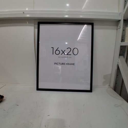 THIN BORDER PLEXIGLASS PICTURE FRAME - 16" X 20" - BLACK image 2