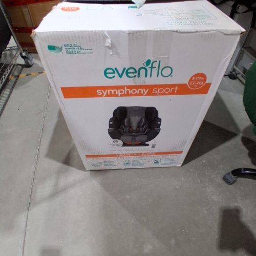 EVENFLO SYMPHONY SPORT 3 IN 1 CAR SEAT INFANT/CONVERTIBLE/BOOSTER - MEDIUM - BLACK SHADOW - (MODEL: 34512335C) image 5