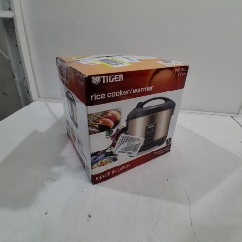 TIGER RICE COOKER/WARMER - 3 CUPS, 120 V, 305W - STAINLESS STEEL / BLACK (MODEL: JNP-S55U) image 9