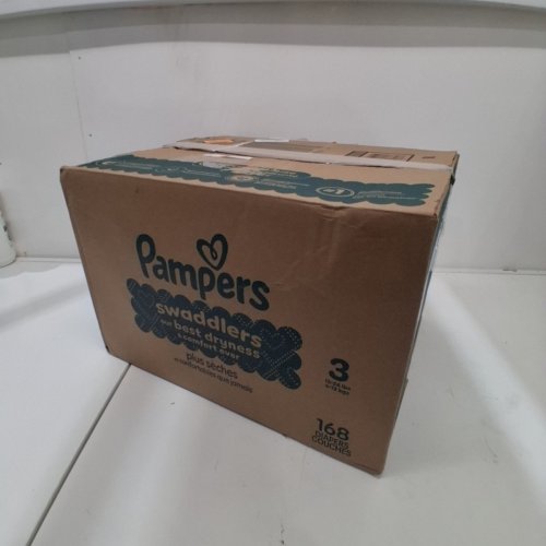 168PK PAMPERS SWADDLERS DISPOSABLE DIAPERS - SIZE 3 (13-26LBS) image 3