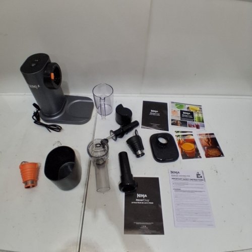 NINJA NEVERCLOG POWERFUL COMPACT SLOW JUICER WITH TOTAL PULP CONTROL - 24OZ - GREY/BLACK (JC151C) image 3