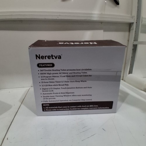 NERETVA ELECTRIC BREADMAKER WITH AUTO NUT DISPENSER - 3.3LBS - STAINLESS STEEL (MODEL:PE9806U) image 9