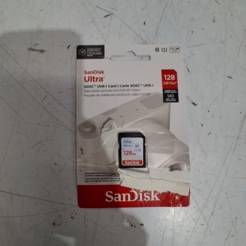 SANDISK ULTRA SDXC UHS-I MEMORY CARD - 128 GB - 140MB/S - GREY / BLACK (MODEL: SDSDUNB-128G-GN6IN) image 2