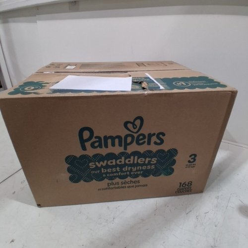 168PK PAMPERS SWADDLERS DISPOSABLE BABY DIAPERS - SIZE 3 (13-26LBS) image 2
