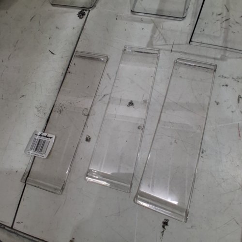 3PC STACKABLE ORANGIZER BINS WITH PULL OUT DRAWERS - CLEAR image 5