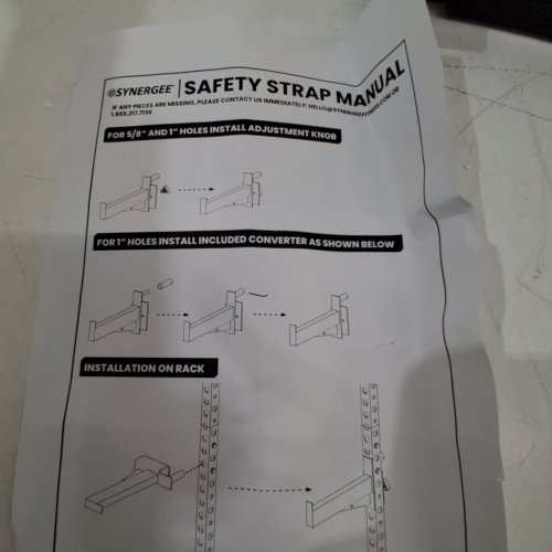 2PC SYNERGEE SAFETY STRAP BRACKETS - BLACK image 2