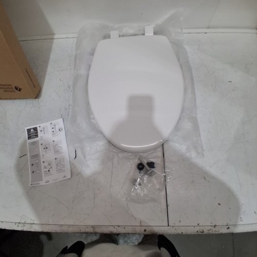 BEMIS SLOW CLOSE EASY CLEAN TOILET SEAT - ELONGATED 18.5" - WHITE (MODEL: 7300SLEC-000) image 2