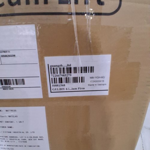 6" FOAM MATTRESS - QUEEN - GREY/WHITE image 3