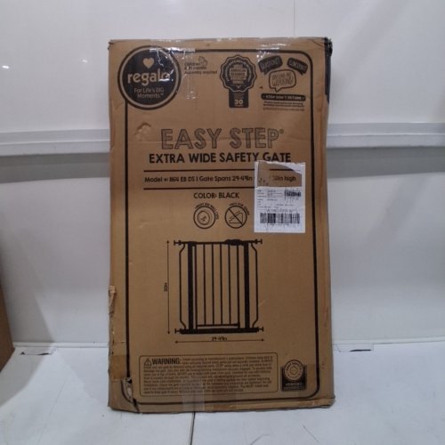 REGALO EASY STEP EXTRA WIDE SAFETY GATE - 29-49" X 30" - BLACK (MODEL: 1164 EB DS) image 3