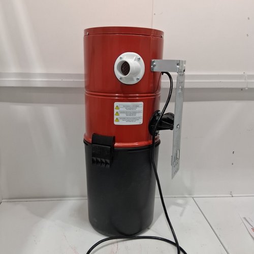 DRAINVAC NUTONE CENTRAL VACUUM POWER UNIT WITH 6 GALLON CAPACITY - 550AW, 120V - RED AND BLACK (MODEL: AP5501) image 3