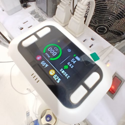 ANCIPURE 4-IN-1 CARBON MONOXIDE DETECTOR WITH BATTERY BACKUP - DETECTS NATURAL GAS LEAK DETECTOR, DIGITAL DISPLAY FOR CO, TEMP, HUMIDITY - WHIE (MODEL; HD18-CGS) image 2