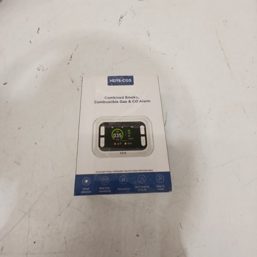 ANCIPURE 4-IN-1 CARBON MONOXIDE DETECTOR WITH BATTERY BACKUP - DETECTS NATURAL GAS LEAK DETECTOR, DIGITAL DISPLAY FOR CO, TEMP, HUMIDITY - WHIE (MODEL; HD18-CGS) image 4