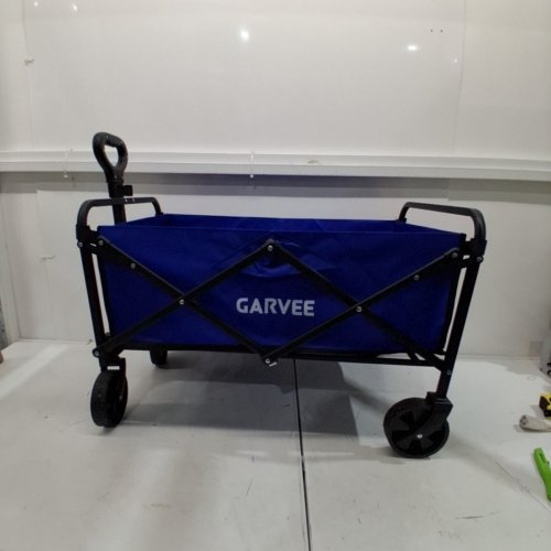 GARVEE FOLDING/COLLAPSIBLE FLAT STYLE ALL TERRAIN CAMPING CART/WAGON - 380LBS/220L - BLACK/BLUE - (MODEL: PSS_339C09IP) image 2