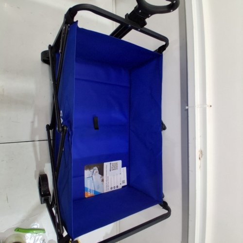 GARVEE FOLDING/COLLAPSIBLE FLAT STYLE ALL TERRAIN CAMPING CART/WAGON - 380LBS/220L - BLACK/BLUE - (MODEL: PSS_339C09IP) image 3