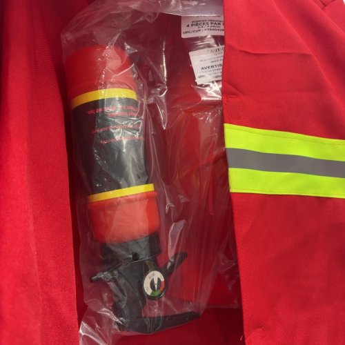 4PC KIDS PARTYHOLIC FIREFIGHTER HERO COSTUME  - MEDIUM (8-10) - RED image 4