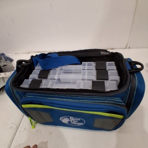 BPS PRO GUIDE 3600 FISHING TACKLE BAG - BLUE/GREEN (MODEL: PGTB-36) image 4