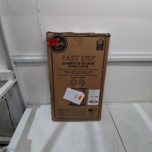 REGALO EASY STEP EXTRA WIDE METAL SAFETY GATE - 30" X 29" - 49" - PLATINUM (MODEL: 1164 EP DS) image 3