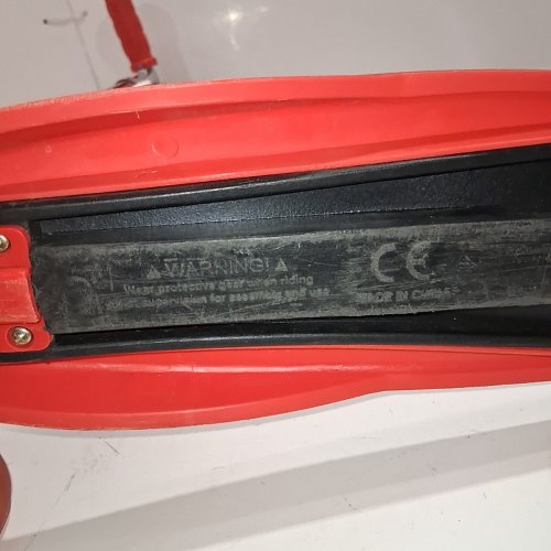 KIDS RUGGED RACERS MINI DELUXE 3 WHEEL KICK SCOOTER LED ADJUSTABLE HEIGHT- 99 LBS MAX CAPACITY - RED - (MODEL: BH19897) image 7