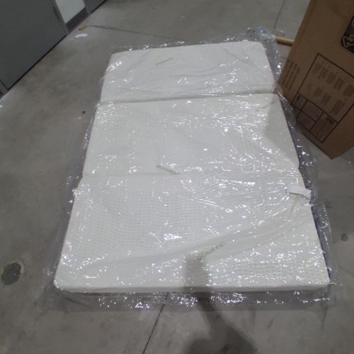 MEMORY FOAM TRI-FOLDING MATTRESS WITH REMOVABLE BAMBOO COVER, 6" THICK, TWIN - GREY/WHITE image 2