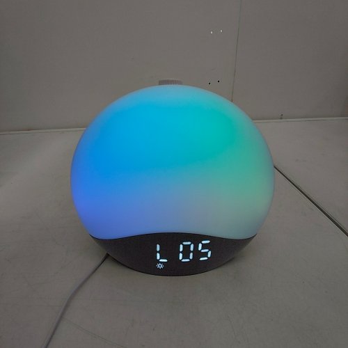 ECOZY SUNRISE WAKE-UP ALARM CLOCK/WHITE NOISE SOUND MACHINE WITH 26 SOOTHING SOUNDS, 17 RGB NIGHT LIGHTS, & BLUETOOTH SPEAKER - GREY (MODEL: AC-SCE60A) image 2