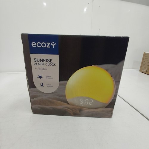 ECOZY SUNRISE WAKE-UP ALARM CLOCK/WHITE NOISE SOUND MACHINE WITH 26 SOOTHING SOUNDS, 17 RGB NIGHT LIGHTS, & BLUETOOTH SPEAKER - GREY (MODEL: AC-SCE60A) image 4