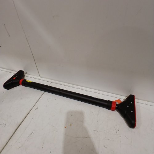 SPORTNEER ADJUSTABLE WIDTH LOCKING MECHANISM NO SCREWS AT HOME PULL UP BAR - 29.5" - 37" 400LBS MAX - RED/BLACK - (MODEL: Y22-82000-90) image 2