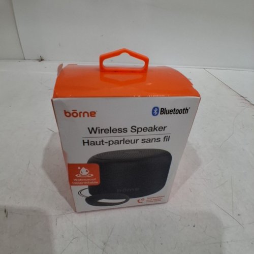 BORNE WATERPROOF BLUETOOTH WIRELESS SPEAKER - BLACK (MODEL:BTSSPK80B) image 4