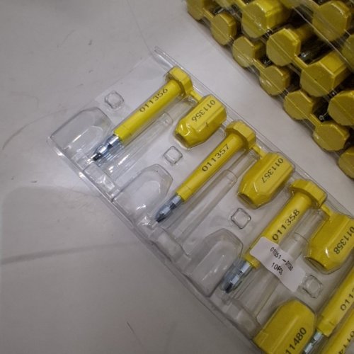 127PK METAL BOLT SEALS FOR TRAILERS AND CARGO CONTAINERS - YELLOW image 4