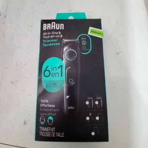 BRAUN ALL-IN-ONE STYLE 6-IN-1 TRIMMERS FOR BEARD/EAR/NOSE/HAIR - 40 LENGTH SETTINGS - BLACK (MODEL: 5516) image 5