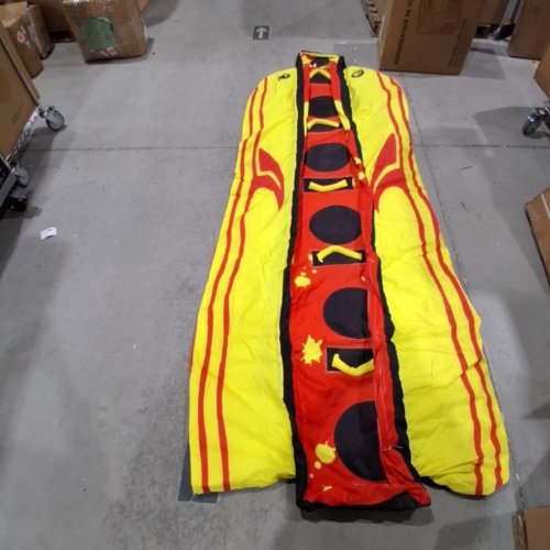 VEVOR INFLATABLE TOWABLE BOAT TUBE - 2 PERSON, 340 LBS - YELLOW / RED - (MODEL: SS-1007) image 2