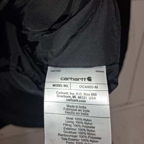 MEN'S CARHARTT YUKON FULL SWING INSULATED COAT - LARGE - BLACK (MODEL: OC4460-M) image 5