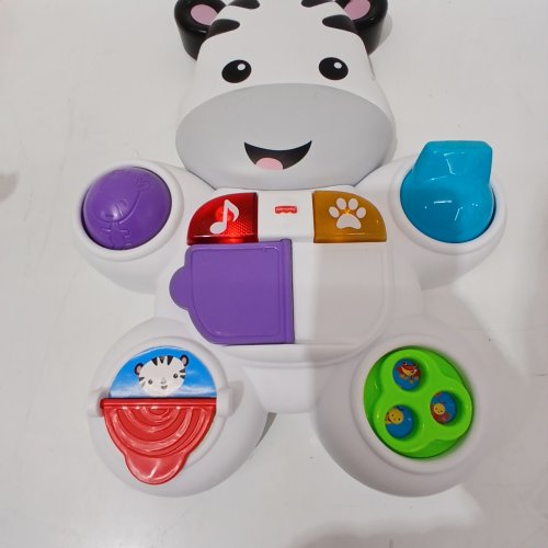 KID'S FISHER-PRICE LEARN WITH ME ZEBRA WALKER INTERACTIVE TOY - FRENCH VERSION image 2