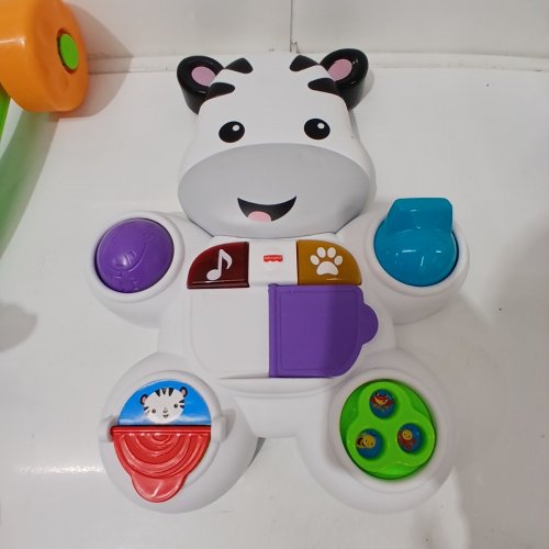 KID'S FISHER-PRICE LEARN WITH ME ZEBRA WALKER INTERACTIVE TOY - FRENCH VERSION image 6