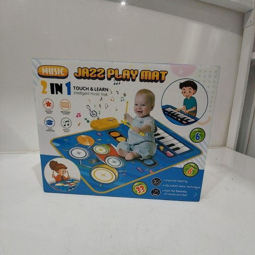 DQMOON 2-IN-1 EDUCATIONAL MUSICAL JAZZ BABY PLAY MAT - BLUE image 2