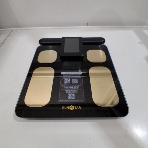 RUNSTAR SCALE FOR BODY WEIGHT AND FAT PERCENTAGE - 8 ELECTRODES - BMI MEASUREMENT - BLACK/GOLD (MODEL: FG2015ULB) image 3
