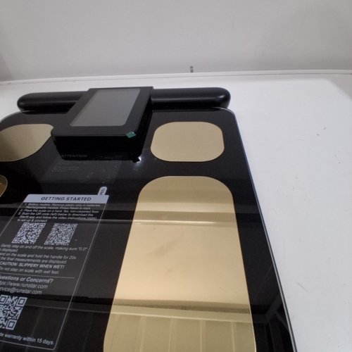RUNSTAR SCALE FOR BODY WEIGHT AND FAT PERCENTAGE - 8 ELECTRODES - BMI MEASUREMENT - BLACK/GOLD (MODEL: FG2015ULB) image 4