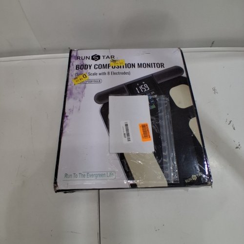 RUNSTAR SCALE FOR BODY WEIGHT AND FAT PERCENTAGE - 8 ELECTRODES - BMI MEASUREMENT - BLACK/GOLD (MODEL: FG2015ULB) image 6