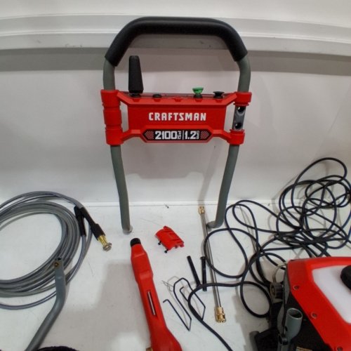 CRAFTSMAN CORDED ELECTRIC COLD WATER PRESSURE WASHER - 2100PSI MAX, 1.2GPM, 25FT HOSE - RED (MODEL: CMEPW2100) image 7