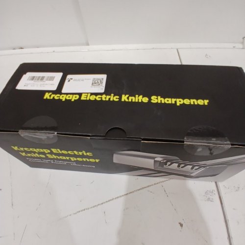 KRCQAP ELECTRIC 3-STAGE DIAMOND ABRASIVE KNIFE SHARPENER - 15° GUIDE ANGLE - STAINLESS STEEL image 7