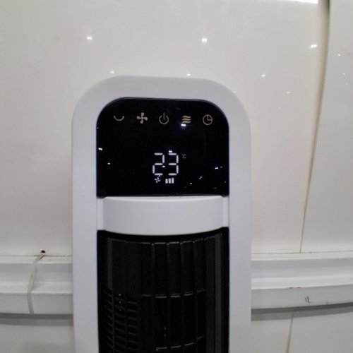 OMNIBREEZE PREMIUM 38" OSCILLATING TOWER FAN WITH WIFI CONTROL, 5-SPEEDS & REMOTE - WHITE/BLACK (MODEL: 5333021/DC2313R-G) image 2